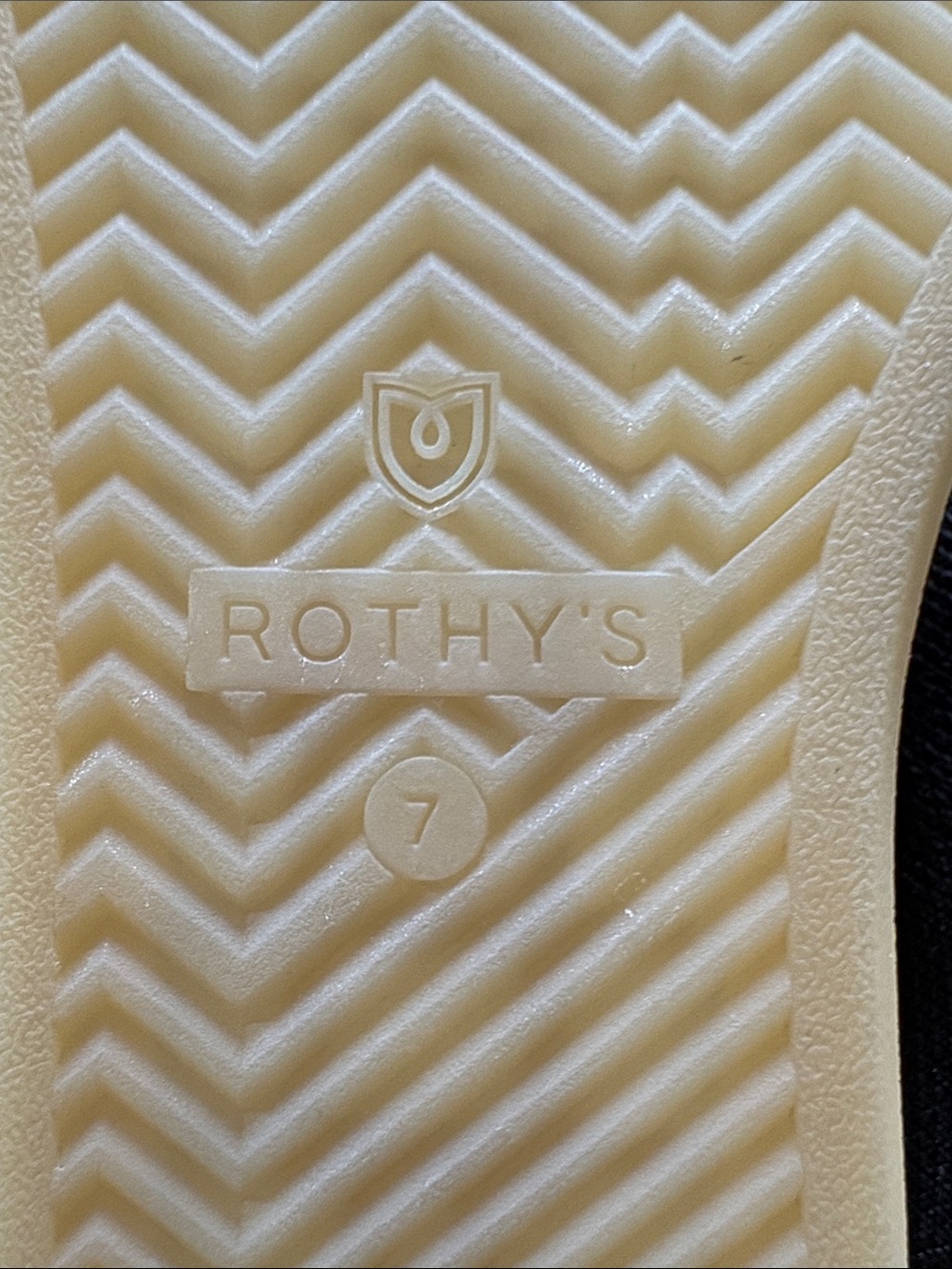 Rothy's Shoes Women’s Sz 7 Black The Lace Up Knit Sneaker Cream Laces Like New - Picture 5 of 6